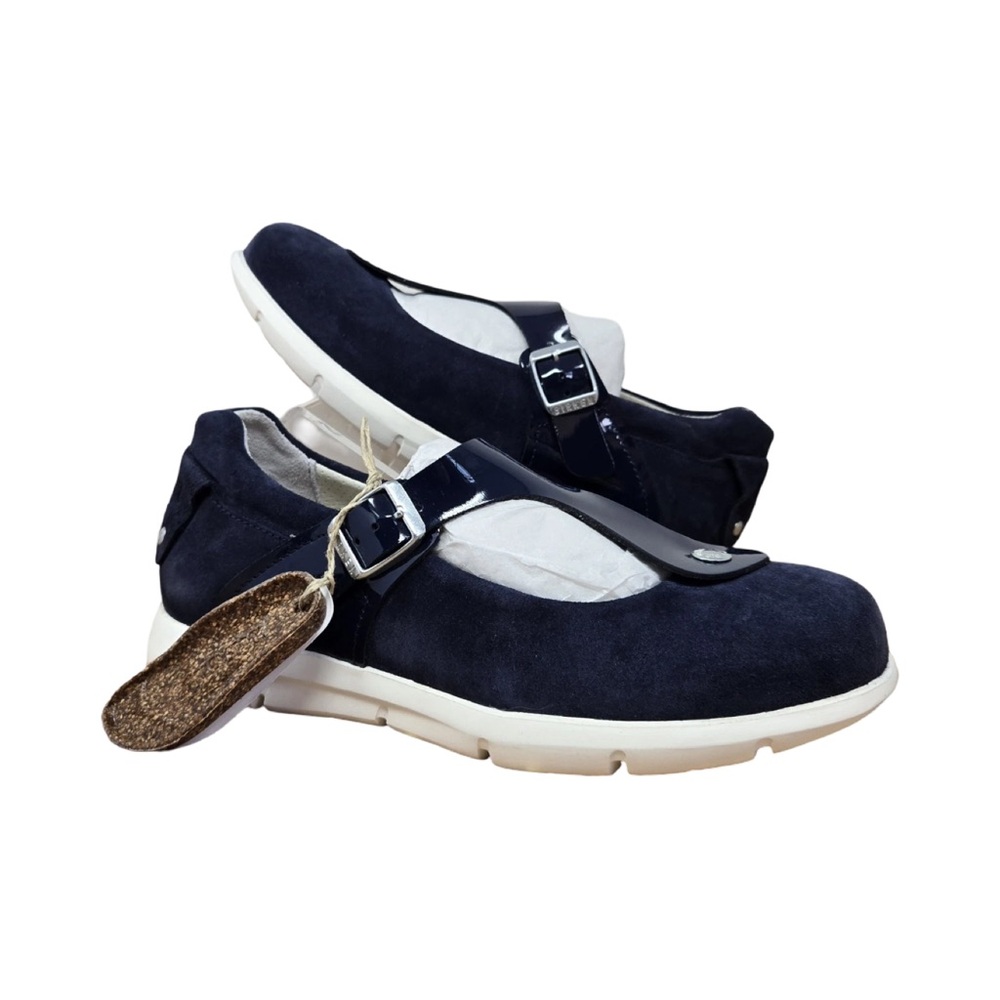 NWOB Birkenstock Shoes Womens 7 EU 38 Tralee Navy Suede